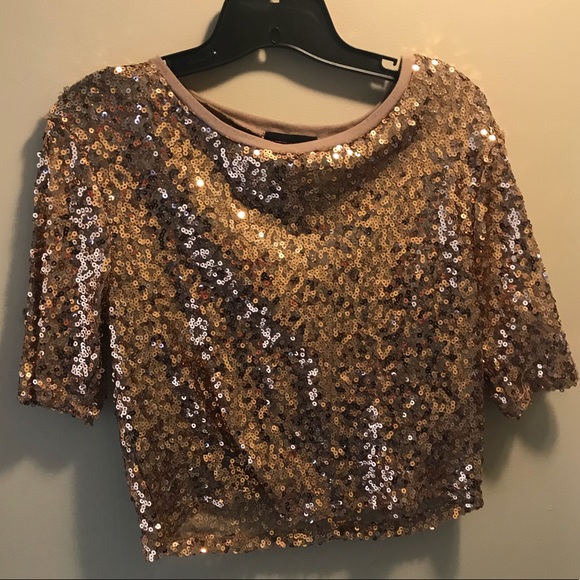 sequin girl top